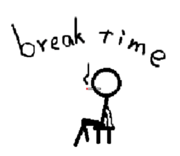 Hyper stick man sticker sticker #3350733