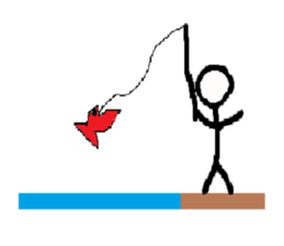 Hyper stick man sticker sticker #3350740