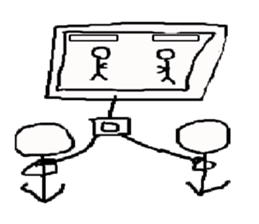 Hyper stick man sticker sticker #3350741