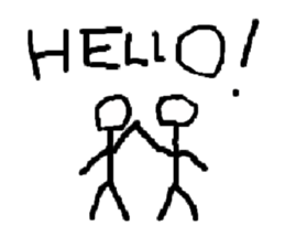 Hyper stick man sticker sticker #3350743