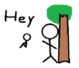 Hyper stick man sticker sticker #3350745