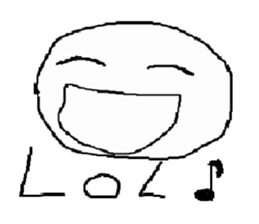 Hyper stick man sticker sticker #3350746