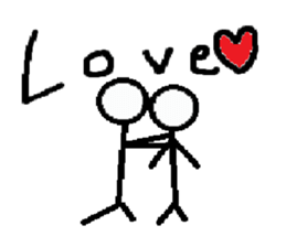 Hyper stick man sticker sticker #3350752