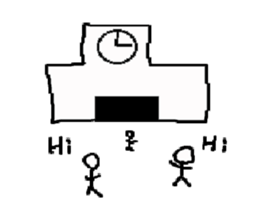 Hyper stick man sticker sticker #3350759