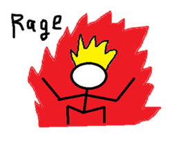 Hyper stick man sticker sticker #3350761