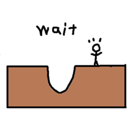 Hyper stick man sticker sticker #3350763