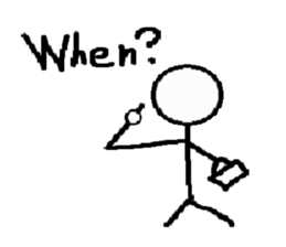 Hyper stick man sticker sticker #3350765