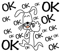 Too noisy rabbit sticker #3351166