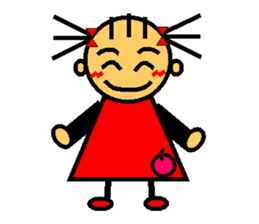 Ringo-chan loves an apple! 1 sticker #3351732