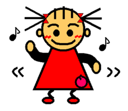 Ringo-chan loves an apple! 1 sticker #3351745