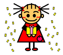 Ringo-chan loves an apple! 1 sticker #3351752