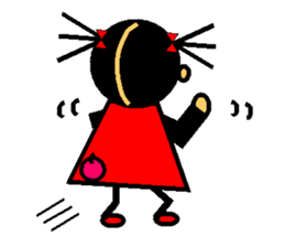 Ringo-chan loves an apple! 1 sticker #3351754