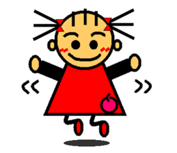 Ringo-chan loves an apple! 1 sticker #3351760