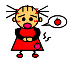 Ringo-chan loves an apple! 1 sticker #3351766