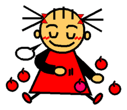 Ringo-chan loves an apple! 1 sticker #3351767