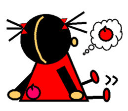 Ringo-chan loves an apple! 1 sticker #3351768