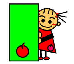 Ringo-chan loves an apple! 1 sticker #3351769