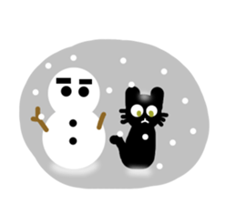 It is a sticker of cute cat. sticker #3351837