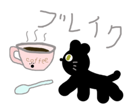 It is a sticker of cute cat. sticker #3351840