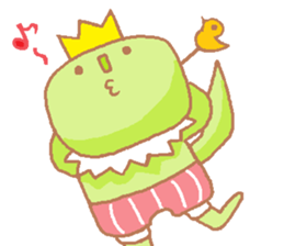 Iguana prince sticker #3351891