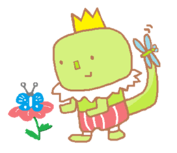 Iguana prince sticker #3351901