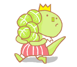 Iguana prince sticker #3351928