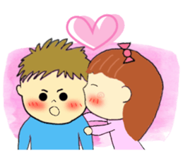 Couple Sticker(for use by women) sticker #3352586