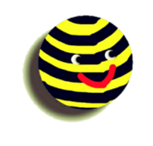 Striped balls! sticker #3352827