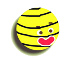 Striped balls! sticker #3352829