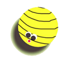 Striped balls! sticker #3352834