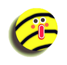 Striped balls! sticker #3352836