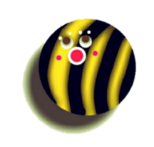Striped balls! sticker #3352839
