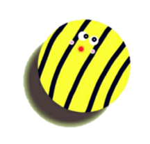 Striped balls! sticker #3352844