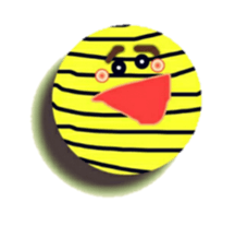 Striped balls! sticker #3352845