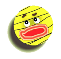 Striped balls! sticker #3352847