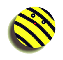 Striped balls! sticker #3352851