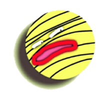 Striped balls! sticker #3352852