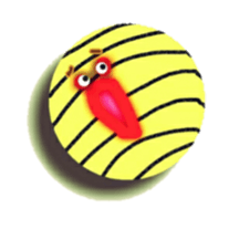 Striped balls! sticker #3352855