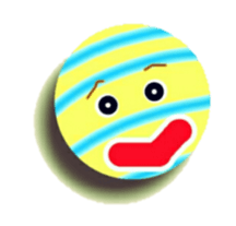 Striped balls! sticker #3352857