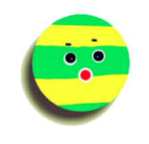 Striped balls! sticker #3352860