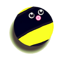 Striped balls! sticker #3352862