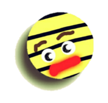 Striped balls! sticker #3352863