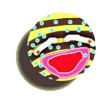 Striped balls! sticker #3352865