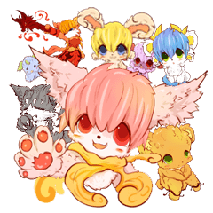 Animals kemono stickers