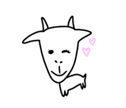 A loose goat sticker #3353927