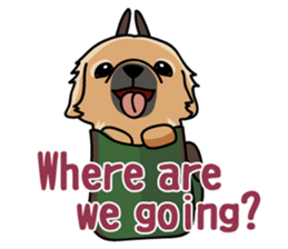 Gestures of dog (English version) sticker #3354946