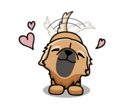 Gestures of dog (English version) sticker #3354948
