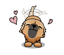 Gestures of dog (English version) sticker #3354948