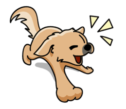 Gestures of dog (English version) sticker #3354950