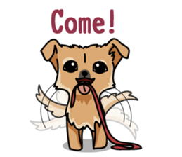 Gestures of dog (English version) sticker #3354954